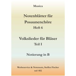 Musica 6 - Volkslieder 1. Teil in B