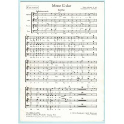 Franz Schubert, Messe G-dur D 167, Chorpartitur