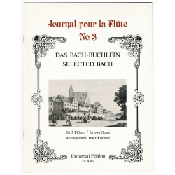 Journal pour la flute Band 3 für 2 Flöten, Das Bachbüchlein No. 3