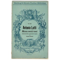 Missa sexti toni - Antonio Lotti
