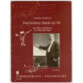 Fünf leichtere Stücke op. 56 für Flöte und Klavier