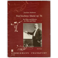 Fünf leichtere Stücke op. 56 für Flöte und Klavier