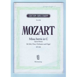 Missa brevis in C (KV258), Mozart, Klavierauszug