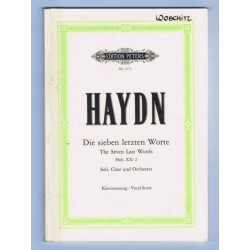 Die sieben letzten Worte, Haydn, Klavierauszug