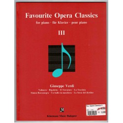 Fovourite Opera Classics, Band 3 - für Klavier mit überlegtem deutschen Text