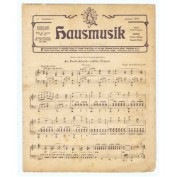 Hausmusik Nummer 1 Januar 1909