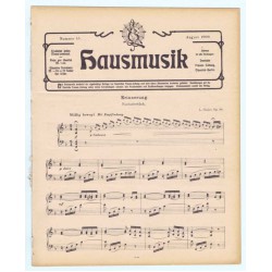 Hausmusik Nummer 15. August 1909