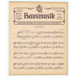 Hausmusik Nummer 17. September 1909