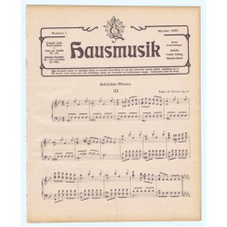Hausmusik Nummer 1. Oktober 1909