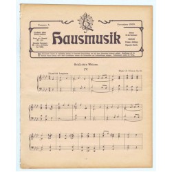 Hausmusik Nummer 4. November 1909
