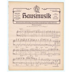 Hausmusik Nummer 5. Dezember 1909