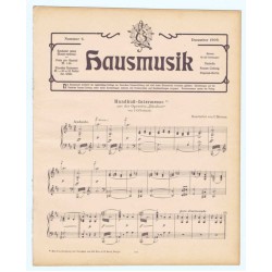 Hausmusik Nummer 6. Dezember 1909