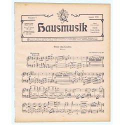 Hausmusik Nummer 7. Januar 1910