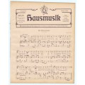 Hausmusik Nummer 8. Januar 1910