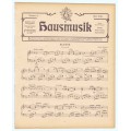Hausmusik Nummer 11. März 1910
