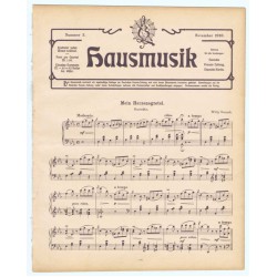 Hausmusik Nummer 3. November 1910