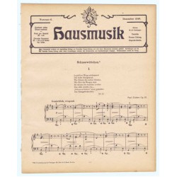 Hausmusik Nummer 6. Dezember 1910