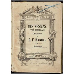 Der Messias, Klavierauszug mit deutschem und englischem Text