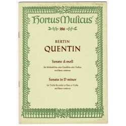 Sonate d-moll für Altblockflöte oder Querflöte oder Violine und Basso continuo