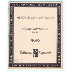 Rondo capriccioso, Mendelssohn-Bartholdy, Op. 14