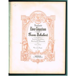 Berühmte Klavier-Compositionen von Franz Schubert