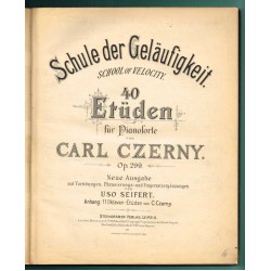 Schule der Geläufigkeit, Czerny, Klavierwerke Fr. Schubert