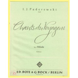 Mélodie tirée des Chants du Voyageur, Paderewski Op. 8, Nr. 3