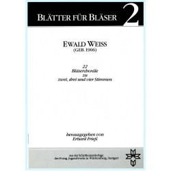Blätter für Bläser 2, Ewald Weiss, 1906-1998