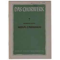 Missa Carminum - Das Chorwerk, Heft 7
