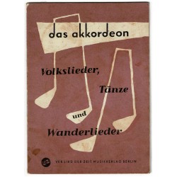 Volkslieder, Tänze und Wanderlieder, Das Akkordeon Heft 2