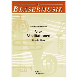 Vier Meditationen - Manfred Schlenker - Partitur